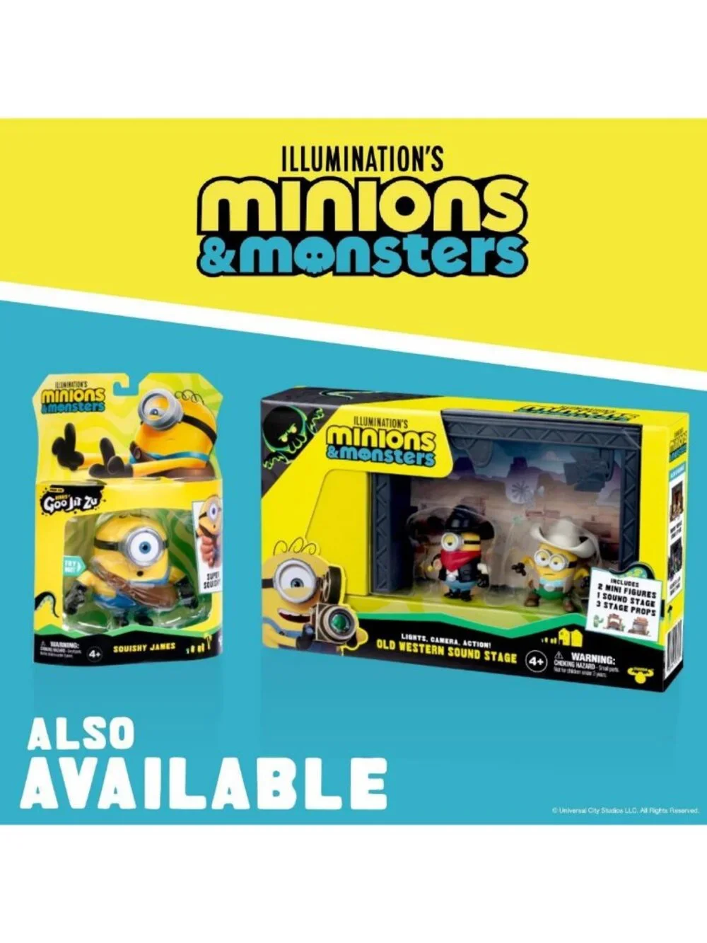Mini Figure Minion Toys Set - Fun Illumination Monsters Backlot Studio Playset